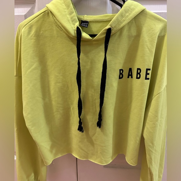 Schein Tops - Schein “Babe” cropped hoodie. Size L.